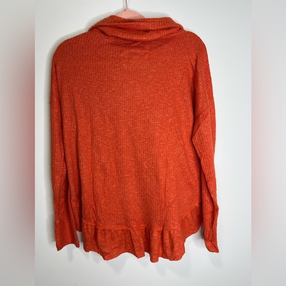 Beautiful Cowl Neck Maeve Anthropologie knit frilly top. Size Small. - Picture 13 of 15